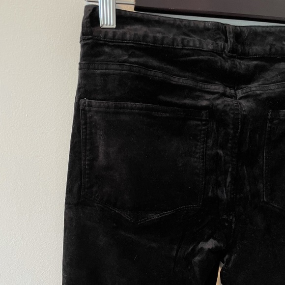 Paige Hoxton Ankle Peg Black Velvet Pants - Picture 6 of 15